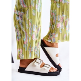 PJ1 Pantoufles blanches classiques pour femmes Weston 3