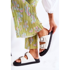 PJ1 Pantoufles blanches classiques pour femmes Weston 5