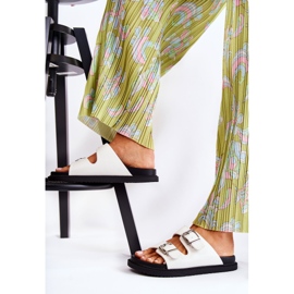 PJ1 Pantoufles blanches classiques pour femmes Weston 7