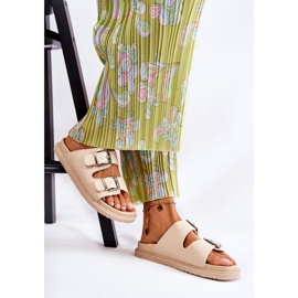 PJ1 Chaussures à enfiler beiges classiques pour femmes Weston 1