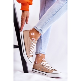 PJ1 Baskets Classiques Femme Tied Beige Foncé Be Mine 1