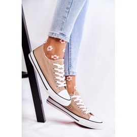 PJ1 Baskets Classiques Femme Tied Beige Foncé Be Mine 2