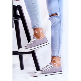 PJ1 Baskets Classiques Femme Tied Gris Be Mine 2