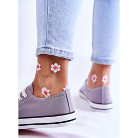 PJ1 Baskets Classiques Femme Tied Gris Be Mine 1