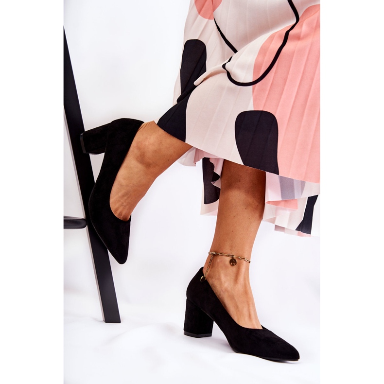 PS1 Escarpins Classiques En Daim On A Bar Noir Lency le noir 2