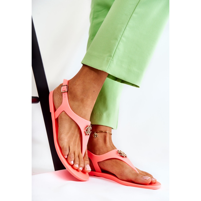 PH1 Sandales Femme Orange Fluo Sonner 1