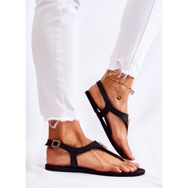 PH1 Sandales noires pour femmes de Sonner le noir 2