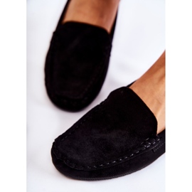 PH1 Mocassins compensés en daim noirs pour femme La Cava le noir 4