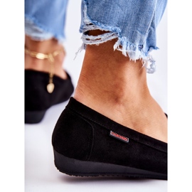 PH1 Mocassins compensés en daim noirs pour femme La Cava 2