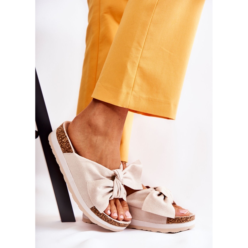 PG1 Pantoufles Sur La Plateforme Beige So Comfy 1