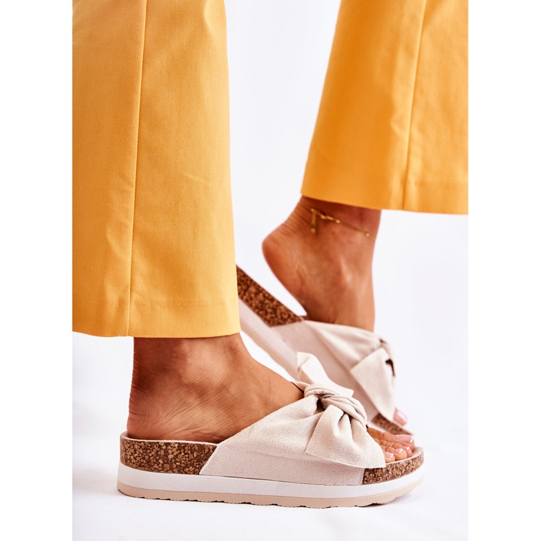 PG1 Pantoufles Sur La Plateforme Beige So Comfy 2