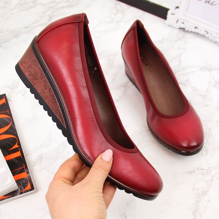 Escarpins compensés rouges W Vinceza 1