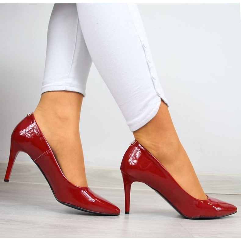Escarpins sur stiletto laqué rouge W Juma 2