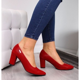 Escarpins sur le poteau rouges W Monique 2