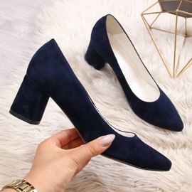 Escarpins sur le pilier, bleu marine Juma 1 Escarpins sur le pilier, bleu marine Juma 1