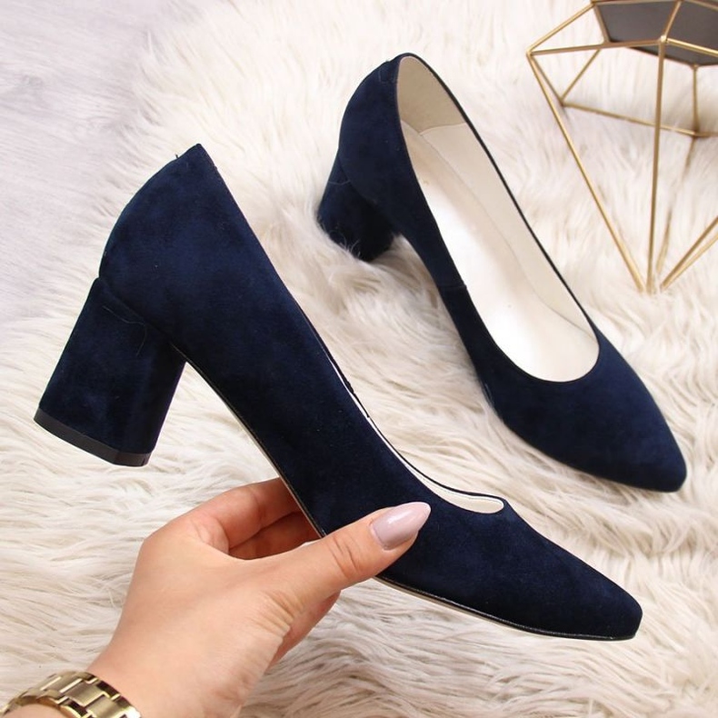 Escarpins sur le pilier, bleu marine Juma 1 Escarpins sur le pilier, bleu marine Juma 1