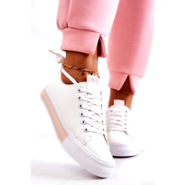 PS1 Baskets Cuir Femme Blanc-Beige Mikayla blanche 1 PS1 Baskets Cuir Femme Blanc-Beige Mikayla blanche 1