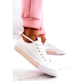 PS1 Baskets Cuir Femme Blanc-Beige Mikayla blanche 3 PS1 Baskets Cuir Femme Blanc-Beige Mikayla blanche 3