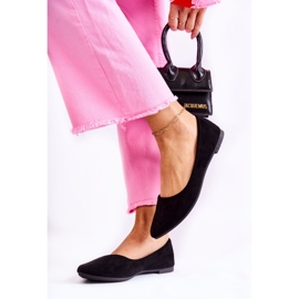 PS1 Ballerines classiques en daim noires pour femmes Arina le noir 4