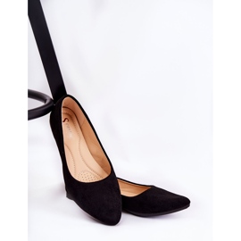 PS1 Ballerines classiques en daim noires pour femmes Arina le noir 5