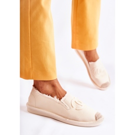 Espadrilles Flaure beiges classiques pour femmes 7