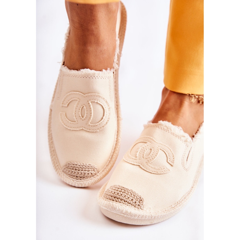 Espadrilles Flaure beiges classiques pour femmes 1