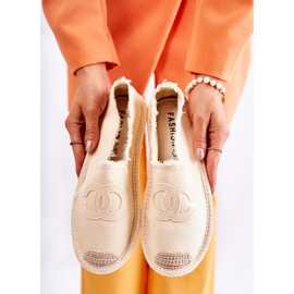 Espadrilles Flaure beiges classiques pour femmes 8