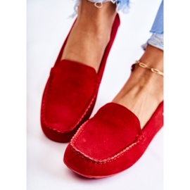 PH1 Mocassins Millare en daim rouge pour femme 1