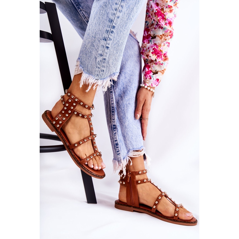 PG1 Sandales à clous pour femmes marron Cavos brun 1