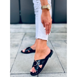 Pantoufles Brett noires pour femmes le noir 5