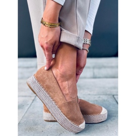 Espadrilles femme Callie Camel brun 3
