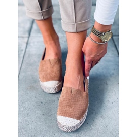 Espadrilles femme Callie Camel brun 5