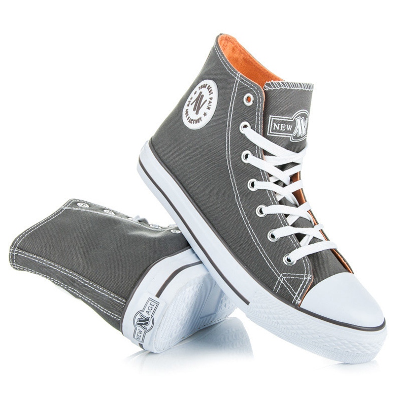 Baskets montantes New Age gris 1