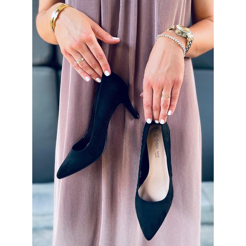 Escarpins sur talon aiguille Susan Black le noir 2