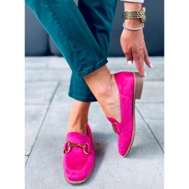 Mocassins femme Linda Fushia rose 2 Mocassins femme Linda Fushia rose 2