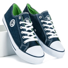 Baskets New Age bleu 1
