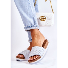 PG1 Pantoufles en daim pour femmes sur une plate-forme Heritta bleue massive 4