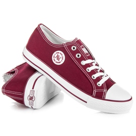 Baskets New Age bordeaux rouge 4