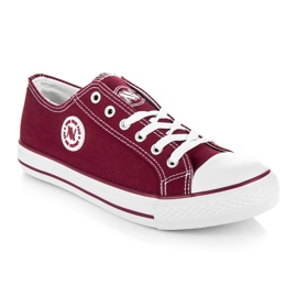 Baskets New Age bordeaux rouge 2