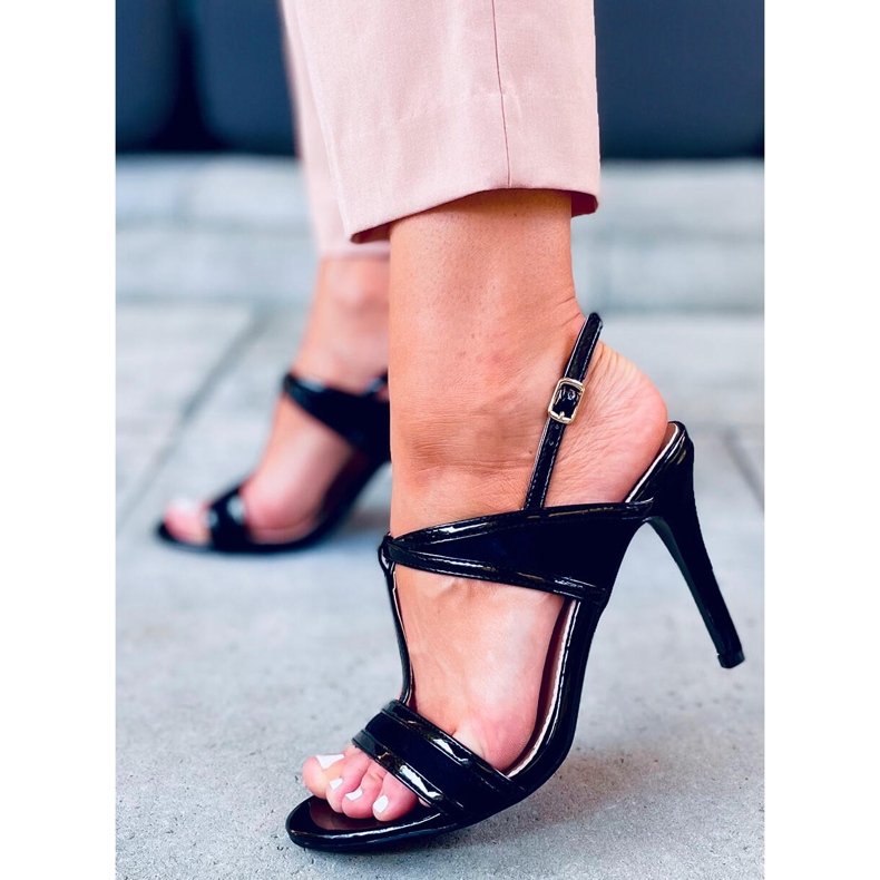 Penny Black sandales à talons hauts noir 1