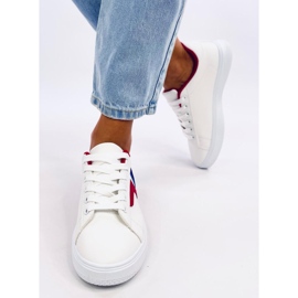 Baskets femme Avery Rouge blanc 2