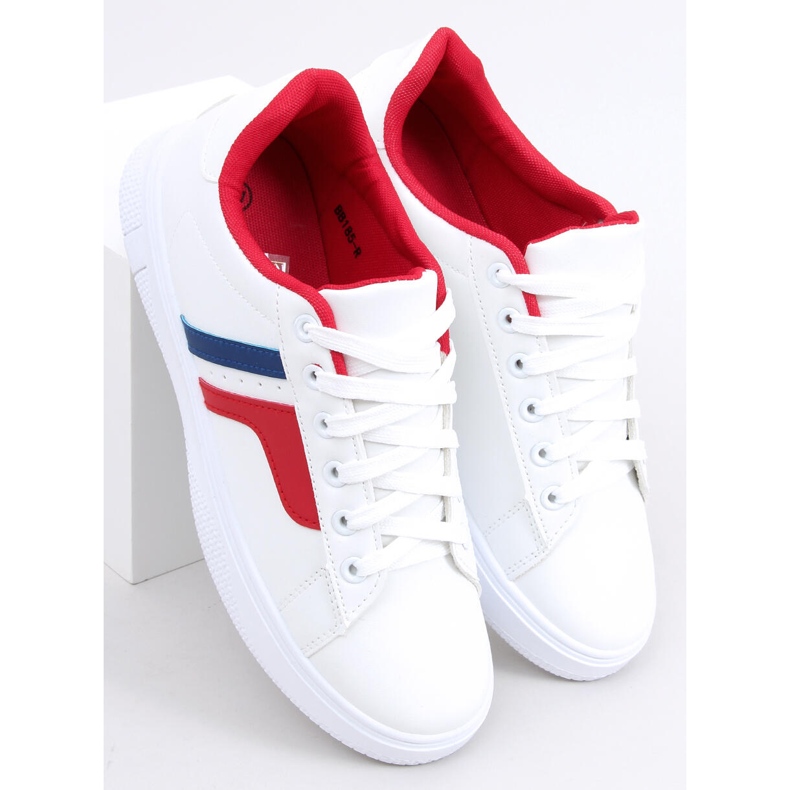 Baskets femme Avery Rouge blanche 1 Baskets femme Avery Rouge blanche 1
