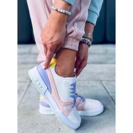 Baskets femme Evans vertes blanche multicolore 3
