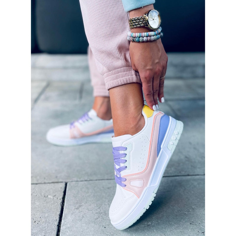 Baskets femme Evans vertes blanc multicolore 1