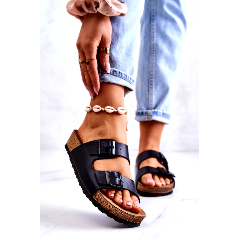 Chaussons Femme Boucles Inblu NM000028 Noir 1