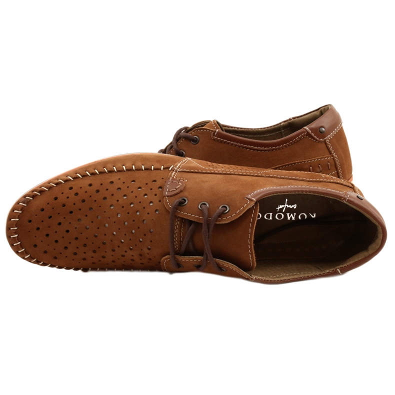 KOMODO Chaussures homme mocassins 875 camel d'été brun 8 KOMODO Chaussures homme mocassins 875 camel d'été brun 8