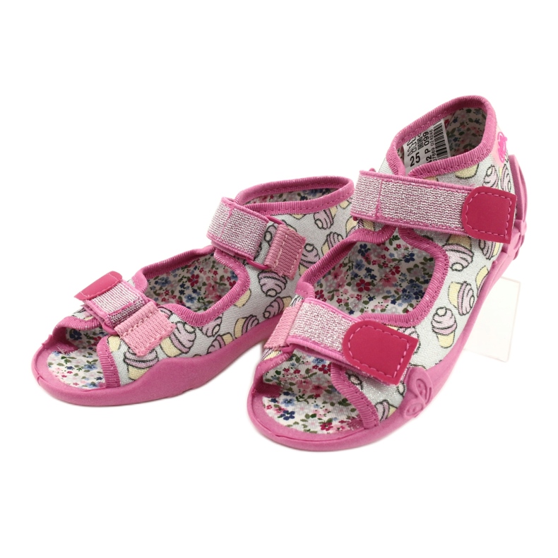 Chaussures pour enfants Befado 242P099 rose argent gris 3