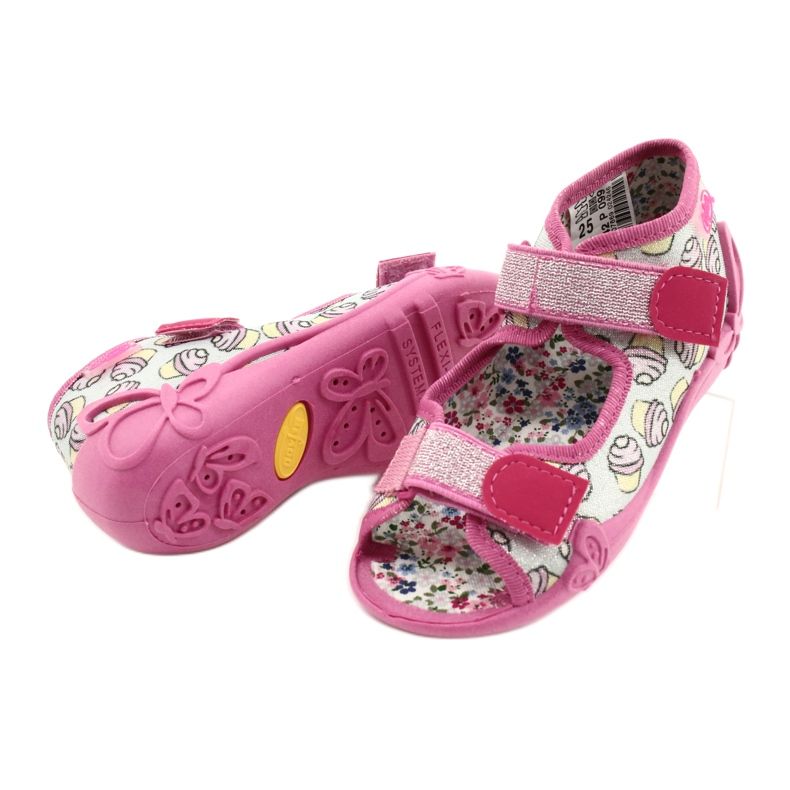 Chaussures pour enfants Befado 242P099 rose argent gris 4