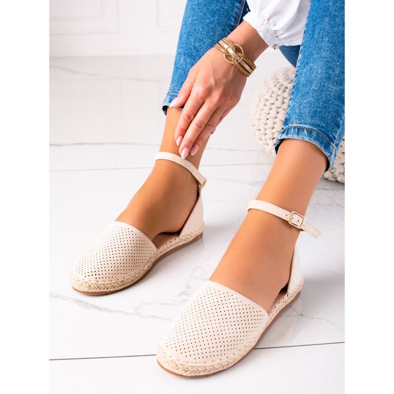 SHELOVET Espadrilles ajourées brun 1