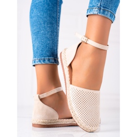 SHELOVET Espadrilles ajourées brun 3